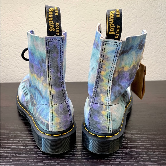 Dr. Martens 1460 Pascal Tie Dye Blue Pattern Boot! - Picture 6 of 9
